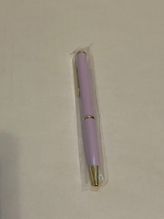 Light purple, pen, knife