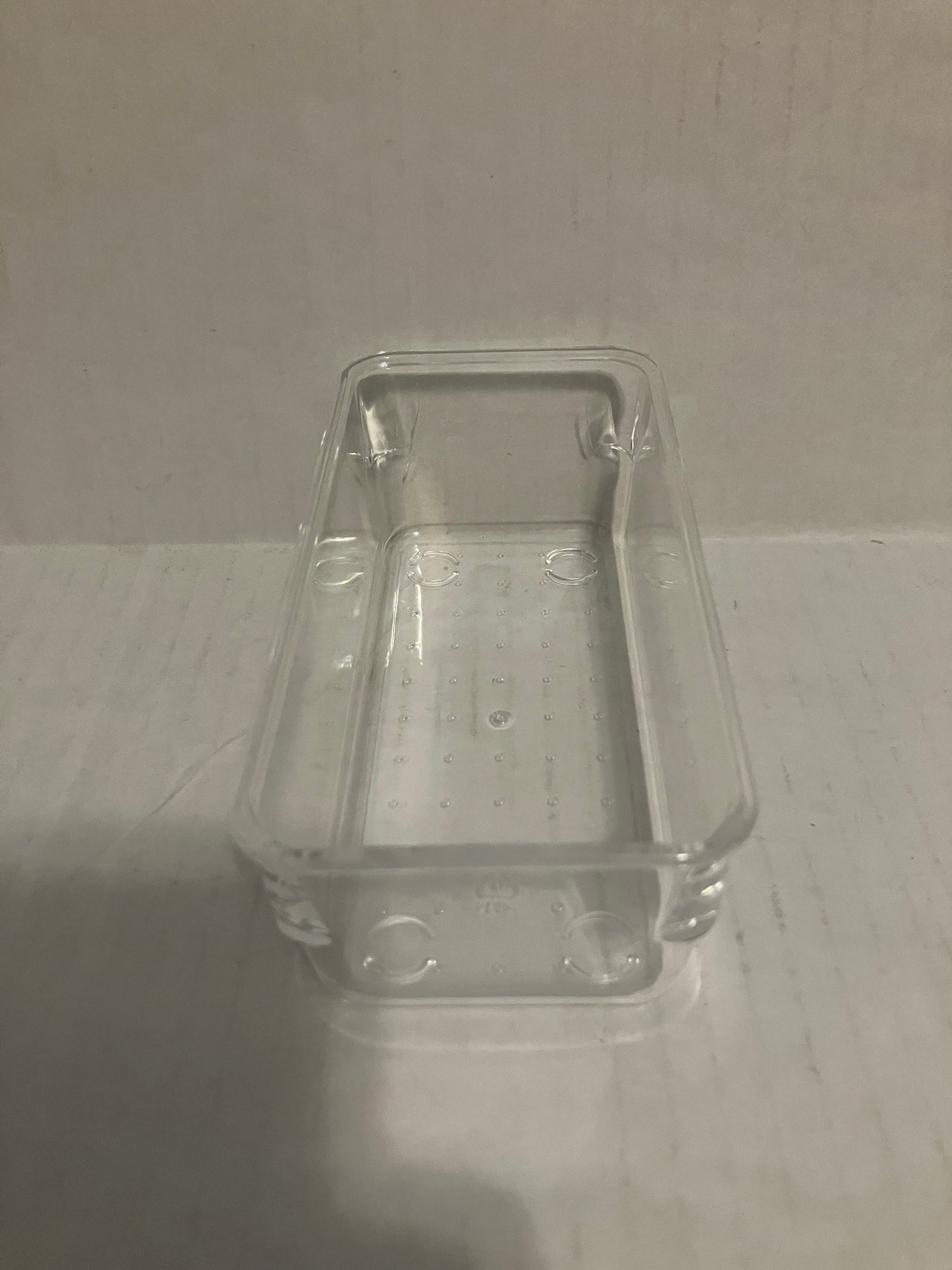 2 Medium Clear Plastic Tray