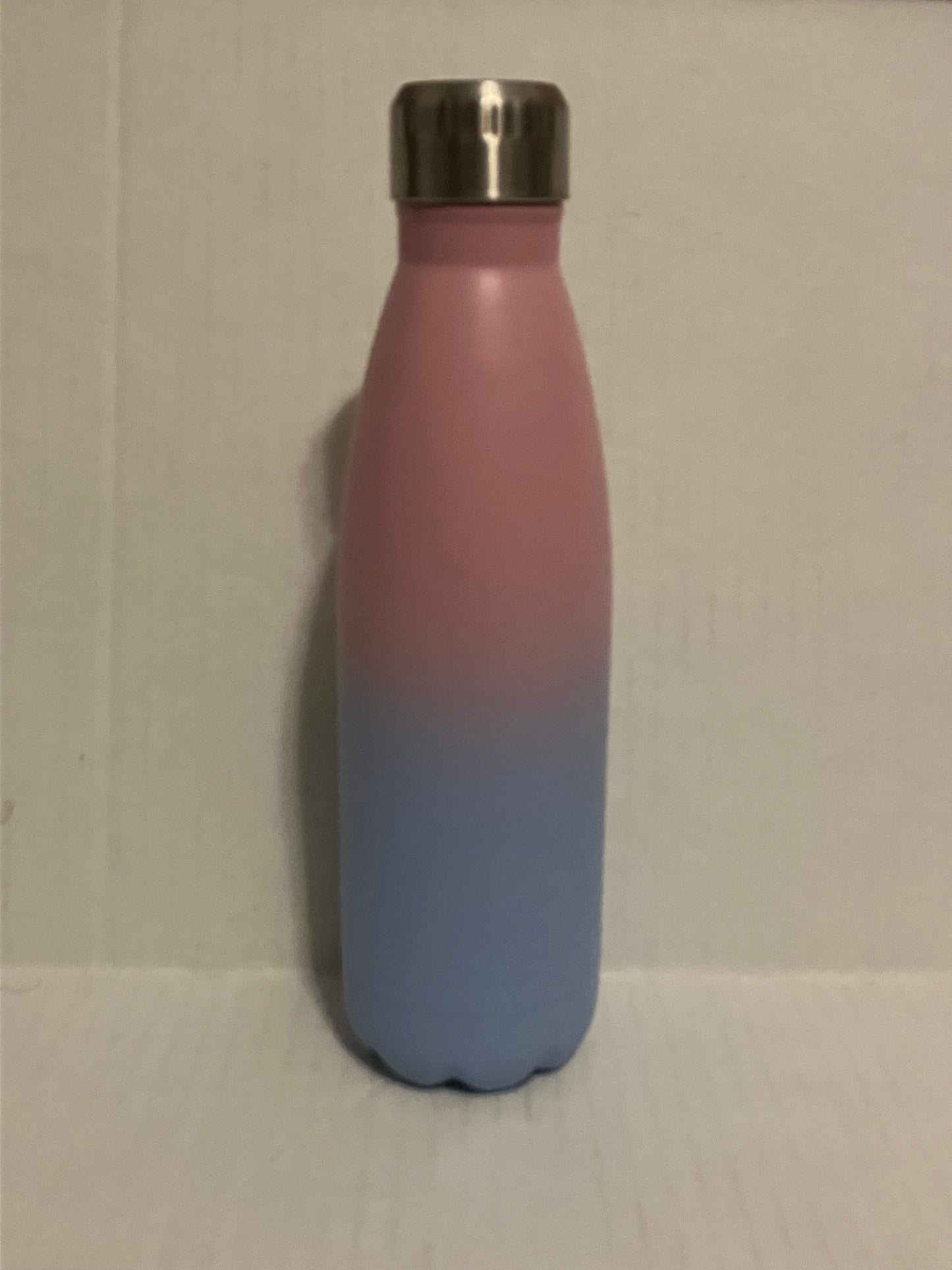 Pink & Blue vacuum insulated water bottle 17oz