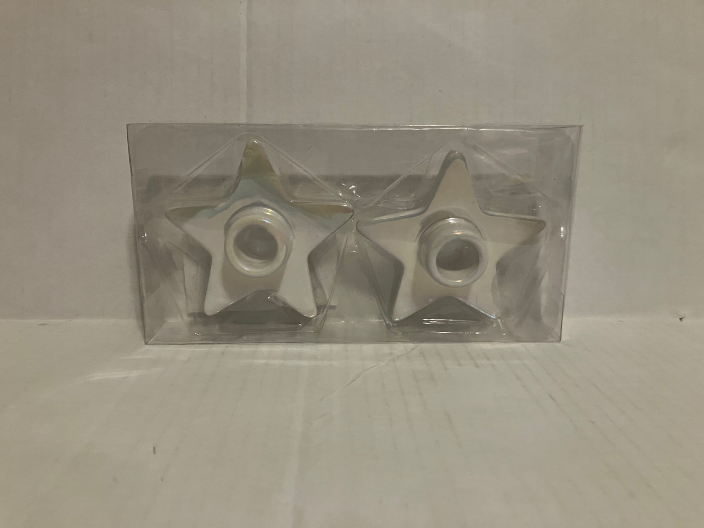 2 Pack Taper Star Candleholders